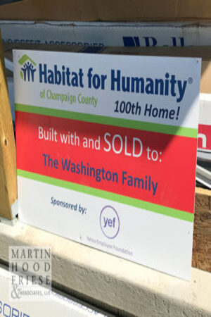MHFA Gives Back on Habitat for Humanity's 100th Home